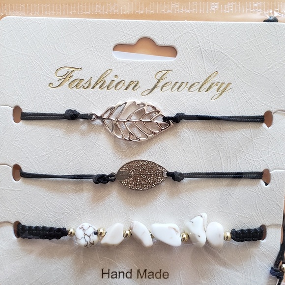 3 Pc Adjustable Cord Bracelet. $7 - Picture 1 of 8